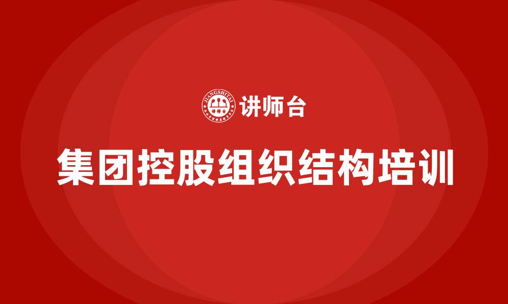 文章集团控股组织结构的缩略图