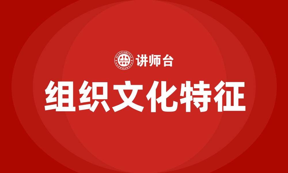 组织文化特征