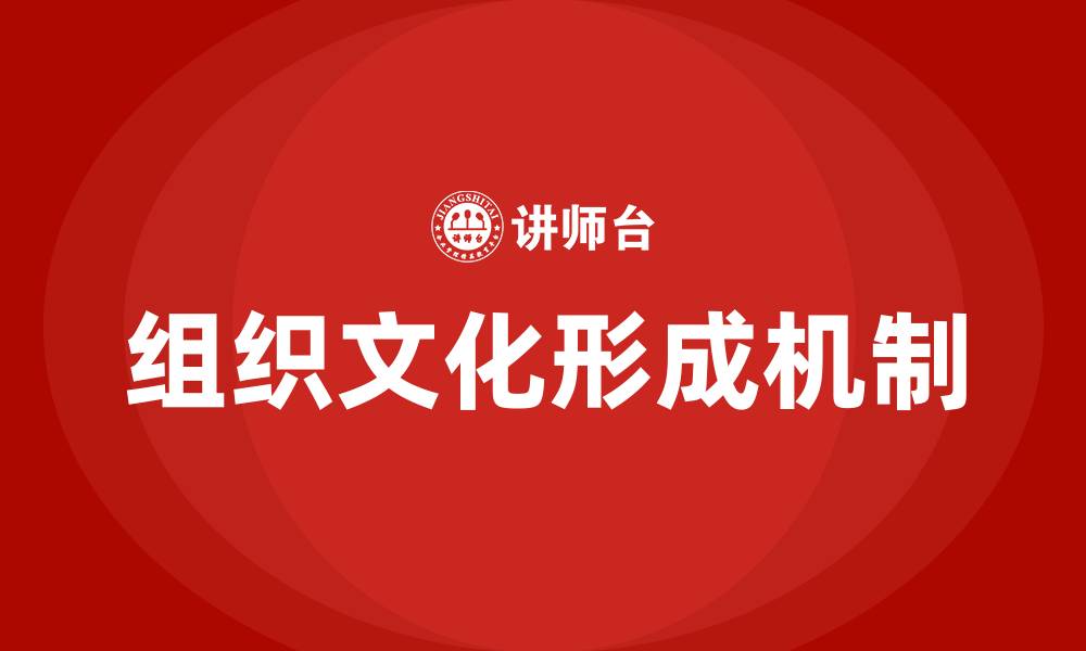 文章组织文化如何形成的缩略图
