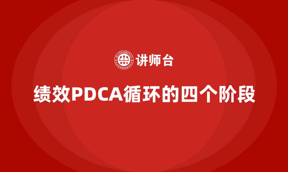 文章绩效PDCA循环的四个阶段的缩略图