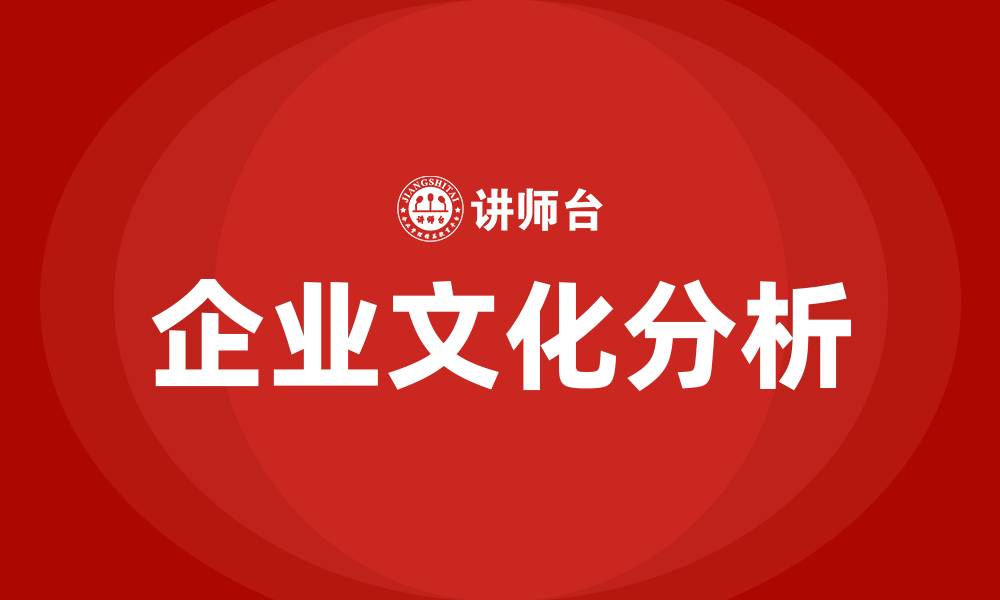 企业文化分析