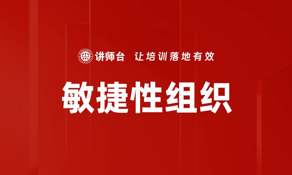 敏捷性组织