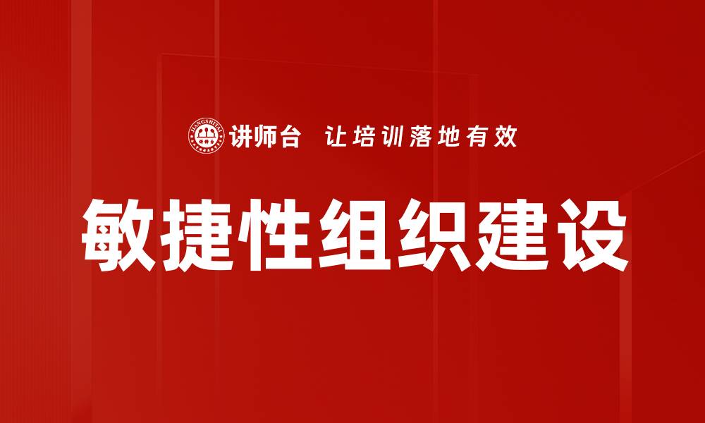 敏捷性组织建设