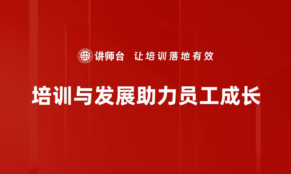培训与发展助力员工成长