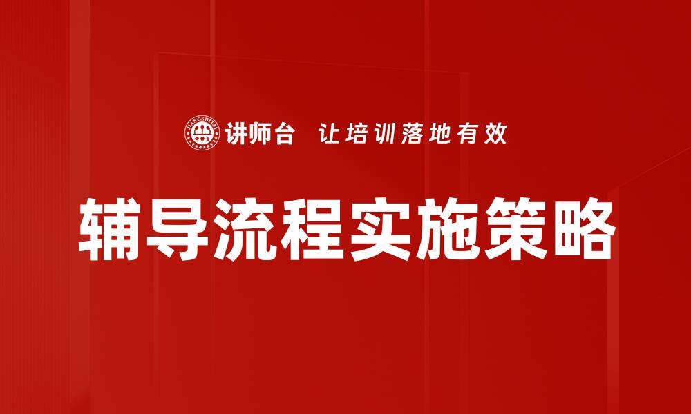 辅导流程实施策略