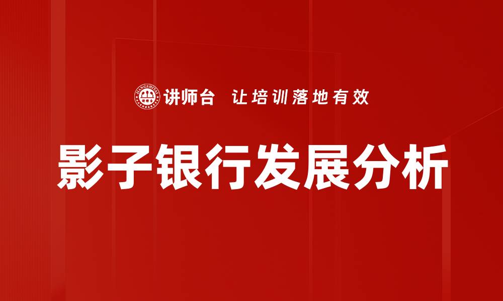 文章影子银行发展对经济的深远影响与风险分析的缩略图