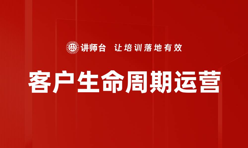 文章优化客户生命周期管理提升企业收益的策略的缩略图