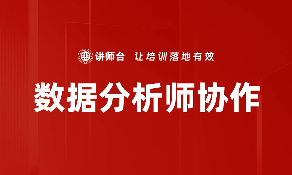 数据分析师协作