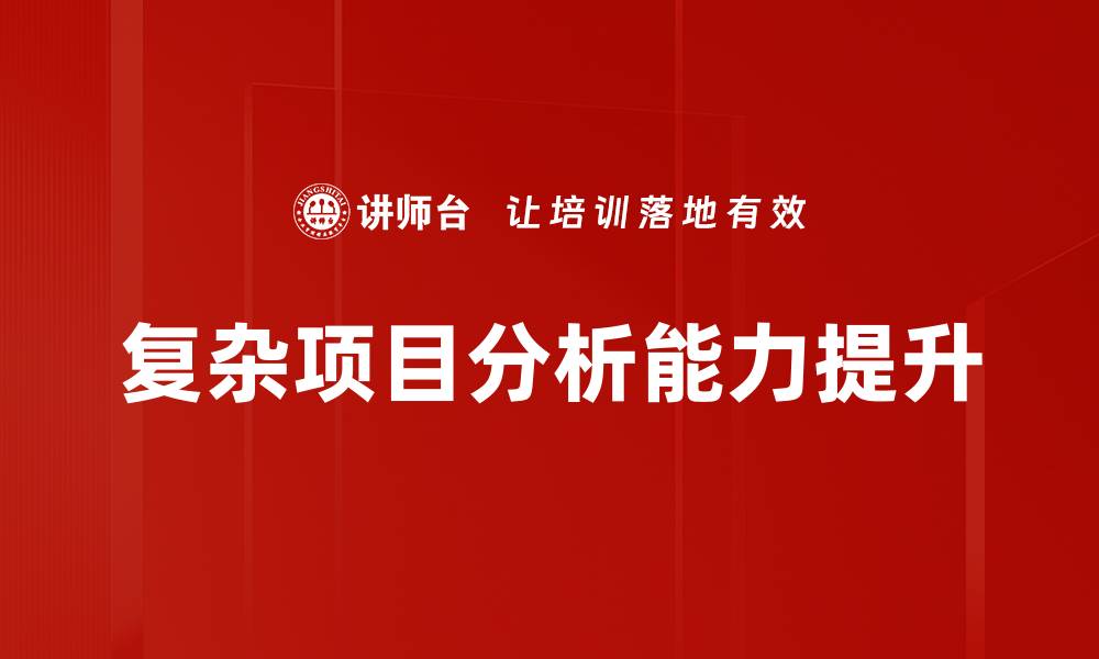 文章深入解析复杂项目分析的关键要素与技巧的缩略图