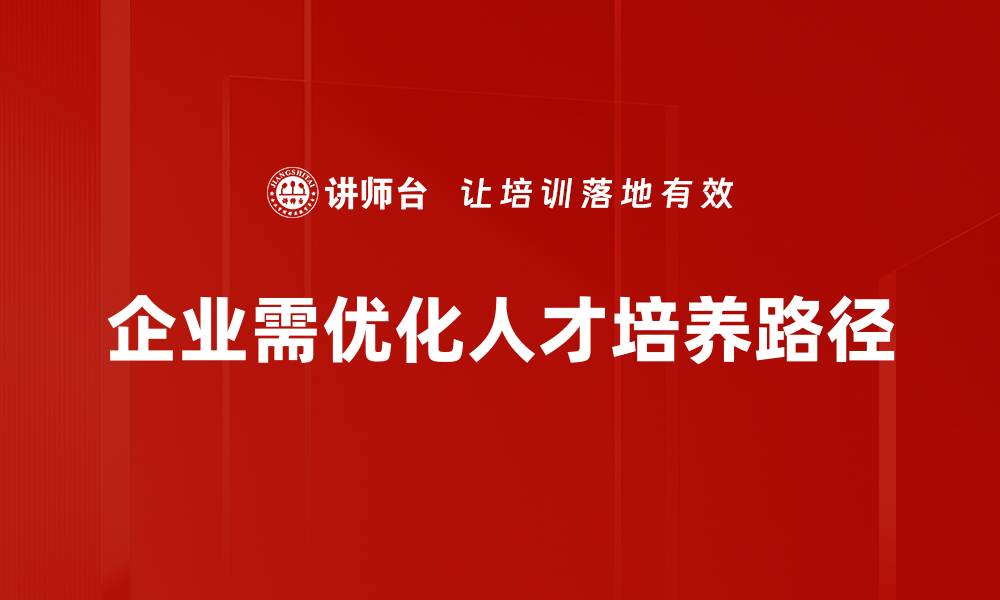 企业需优化人才培养路径