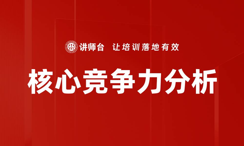 核心竞争力分析