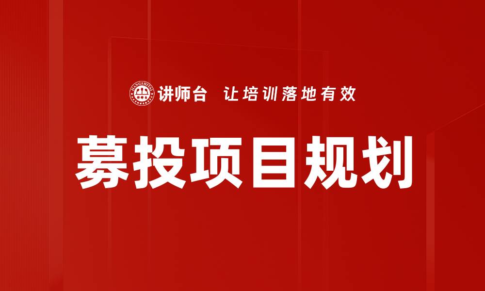 文章募投项目规划助力企业高效发展与投资回报的缩略图