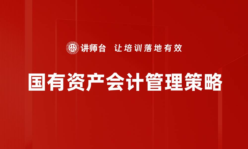 文章国有资产会计管理的关键要素与实践解析的缩略图