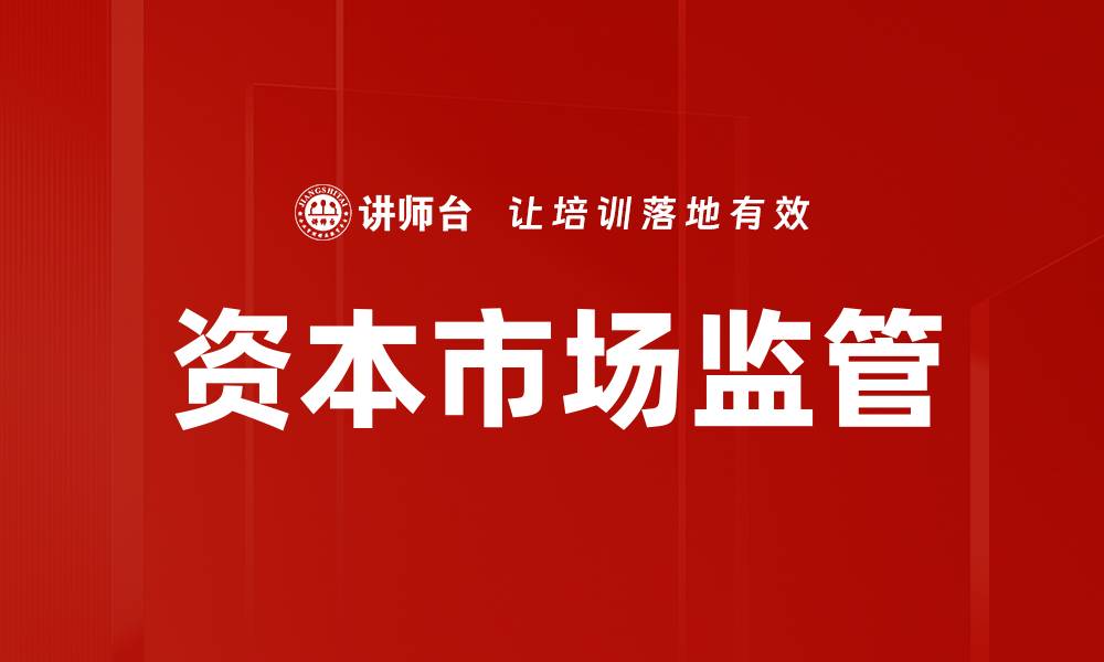 文章提升资本市场监管效率的关键策略解析的缩略图