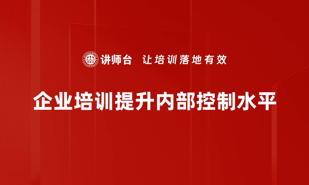 文章提升企业管理效率的关键要素：内部控制的重要性解析的缩略图