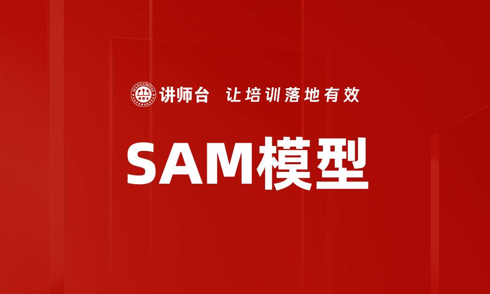 文章深度解析SAM模型：提升数据处理效率的利器的缩略图