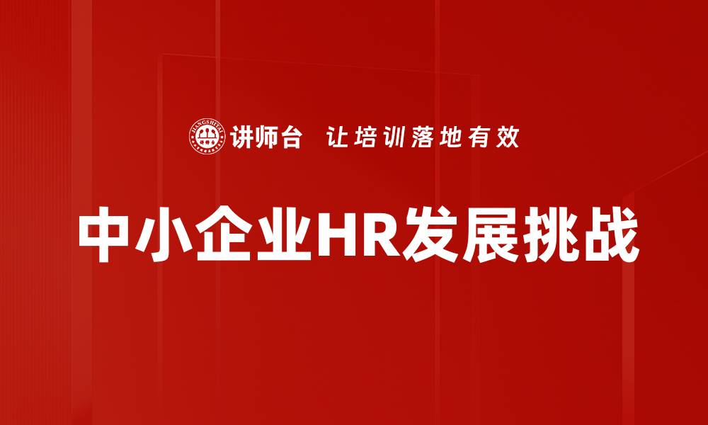 文章中小企业HR发展策略：提升人力资源管理效率的缩略图