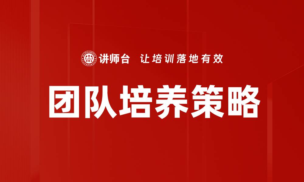 团队培养策略
