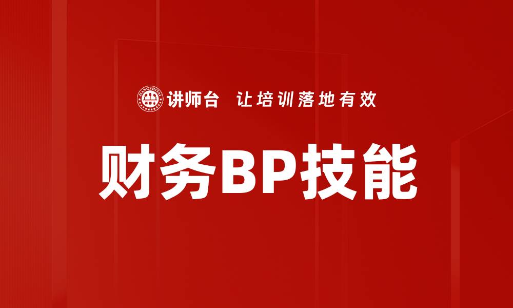 财务BP技能