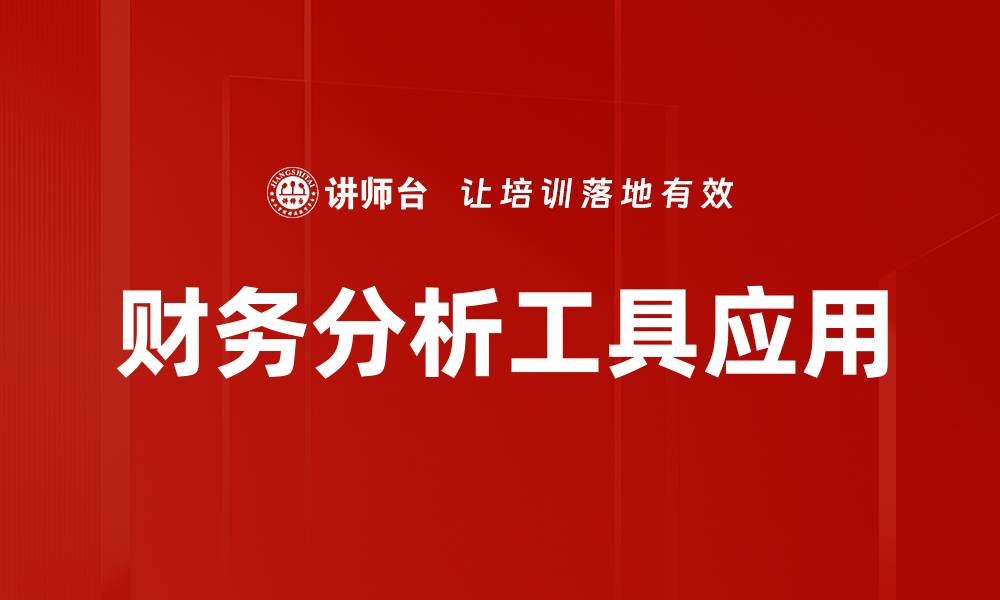 财务分析工具应用