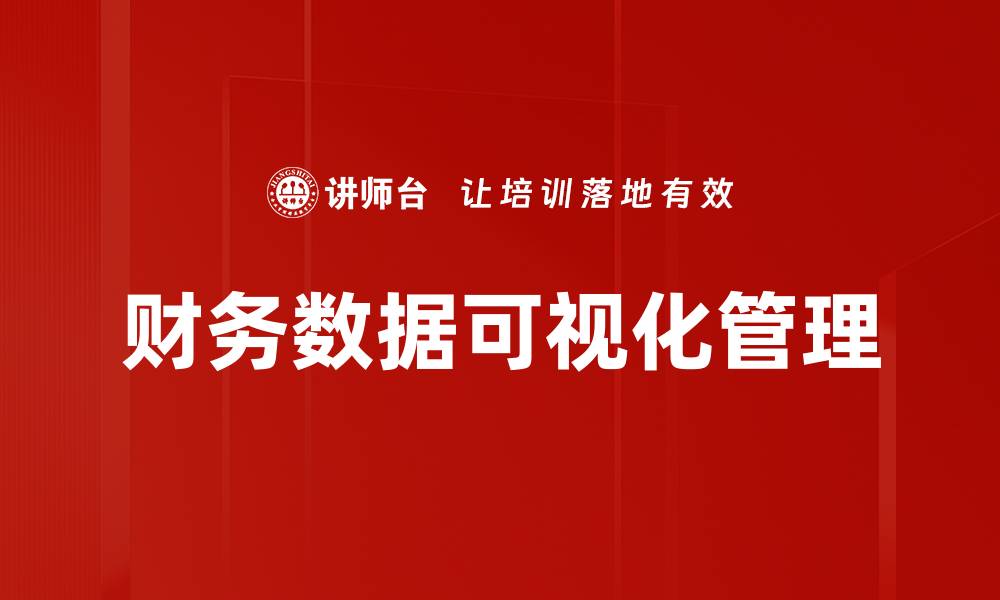 财务数据可视化管理