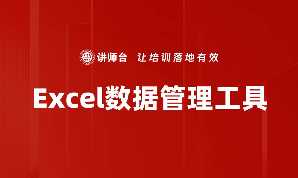 Excel数据管理工具