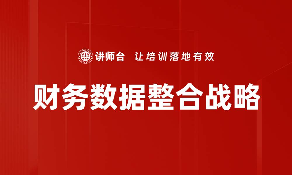 财务数据整合战略