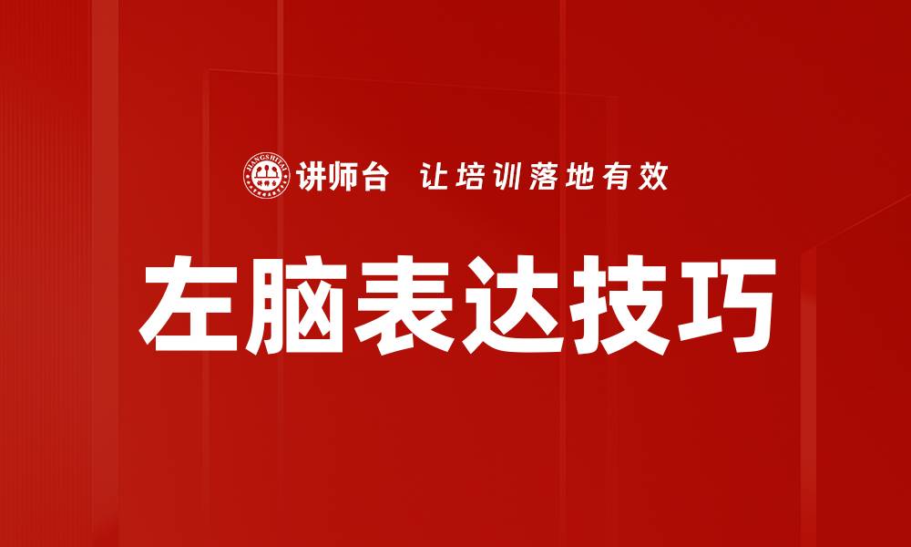 文章左脑表达方法：提升思维与沟通的秘密技巧的缩略图