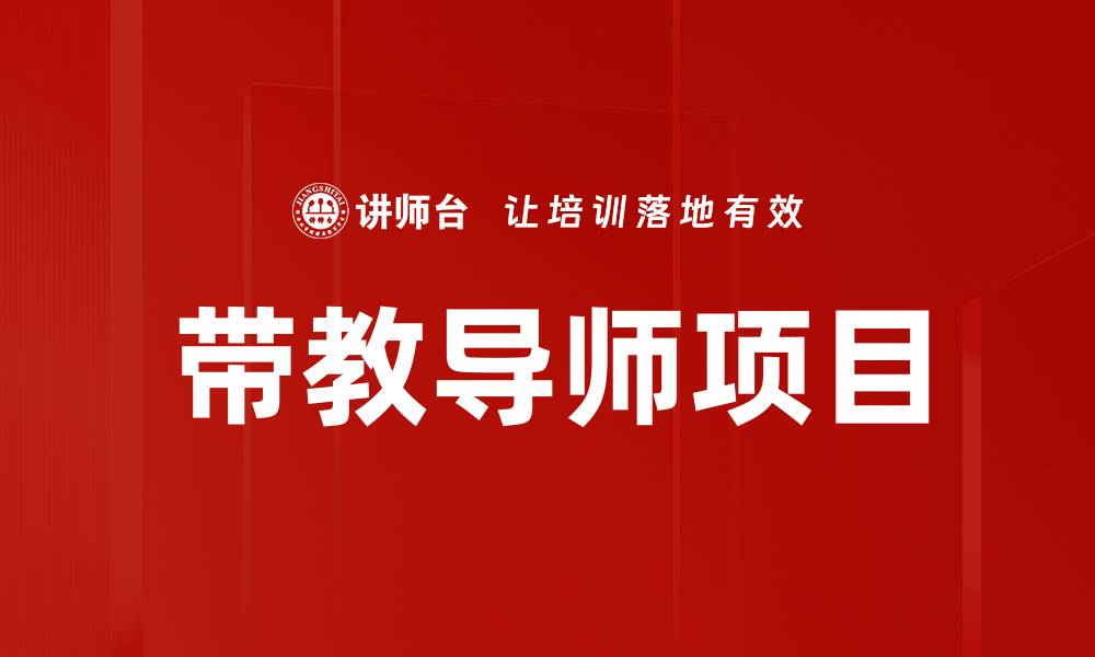 带教导师项目