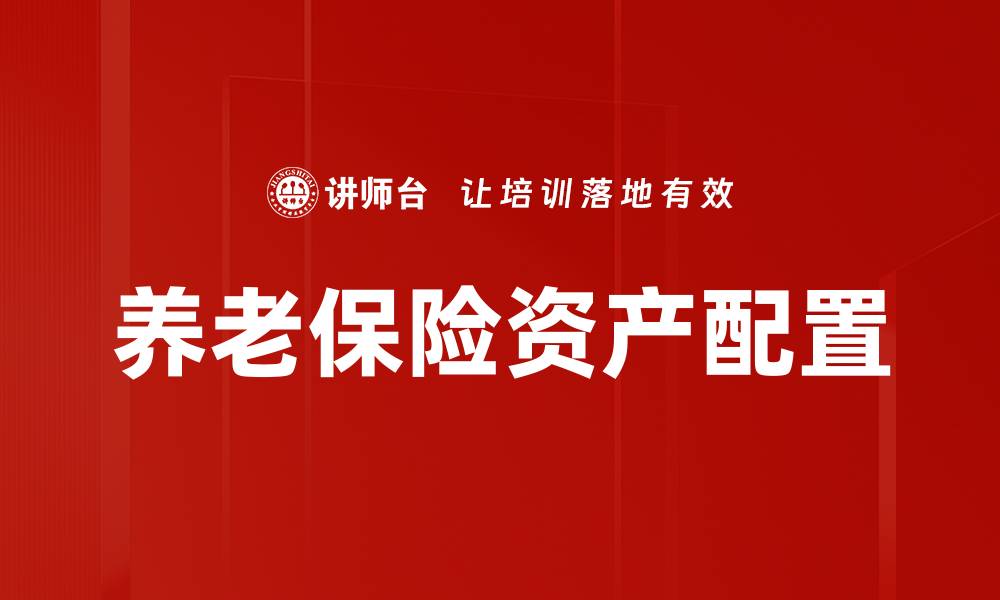 养老保险资产配置