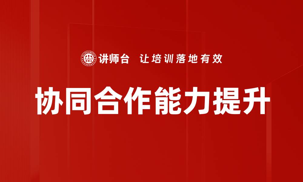协同合作能力提升