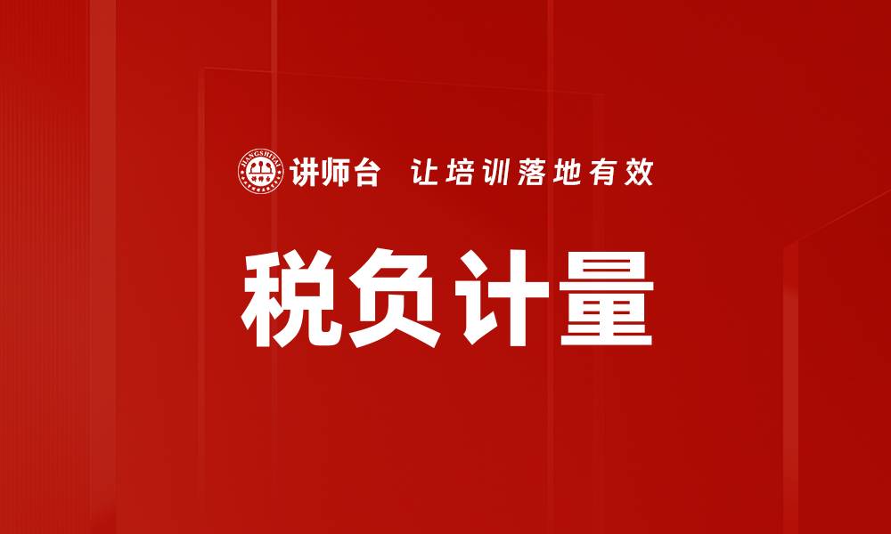 税负计量