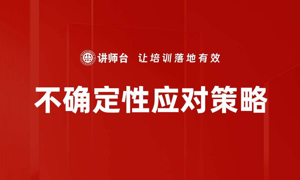不确定性应对策略