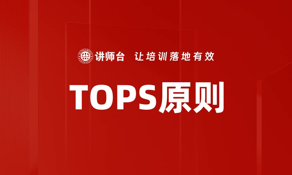 文章掌握TOPS原则，提升工作效率与决策能力的缩略图