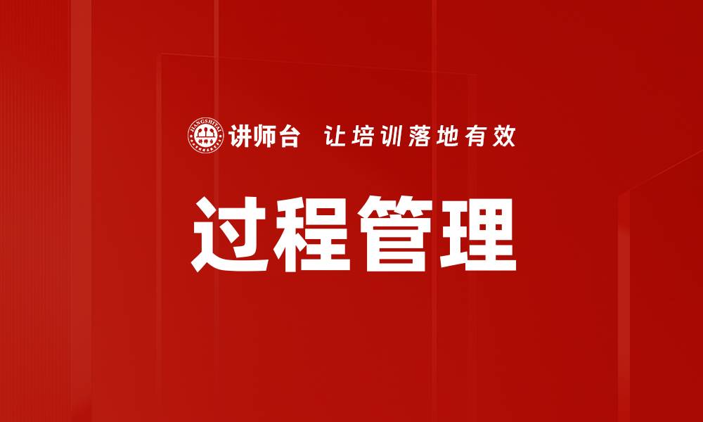 文章提升效率与质量的过程管理策略解析的缩略图