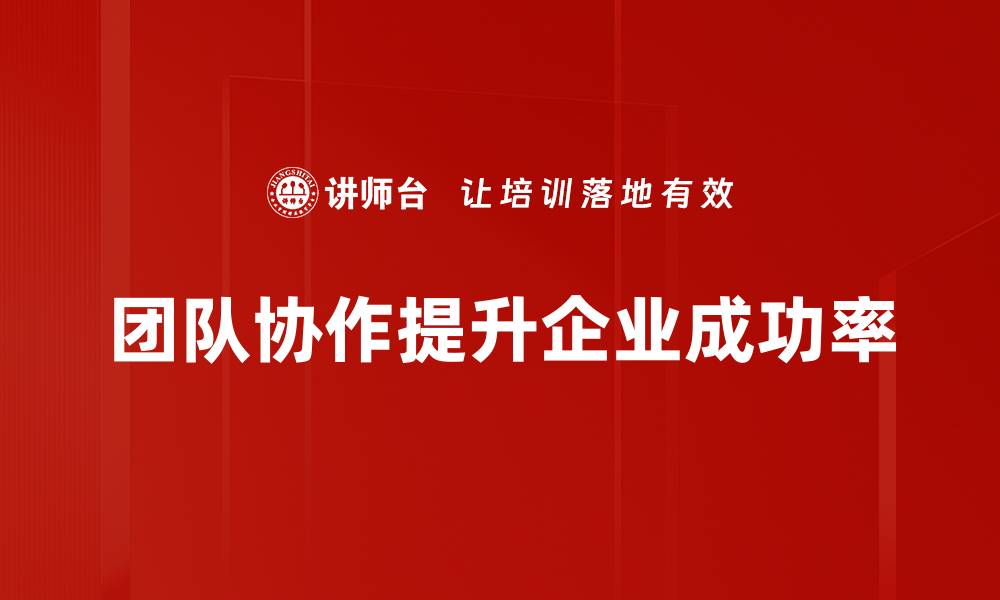 团队协作提升企业成功率