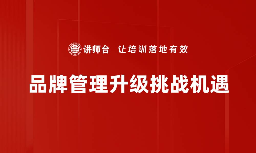 文章品牌管理与升级：提升市场竞争力的关键策略的缩略图