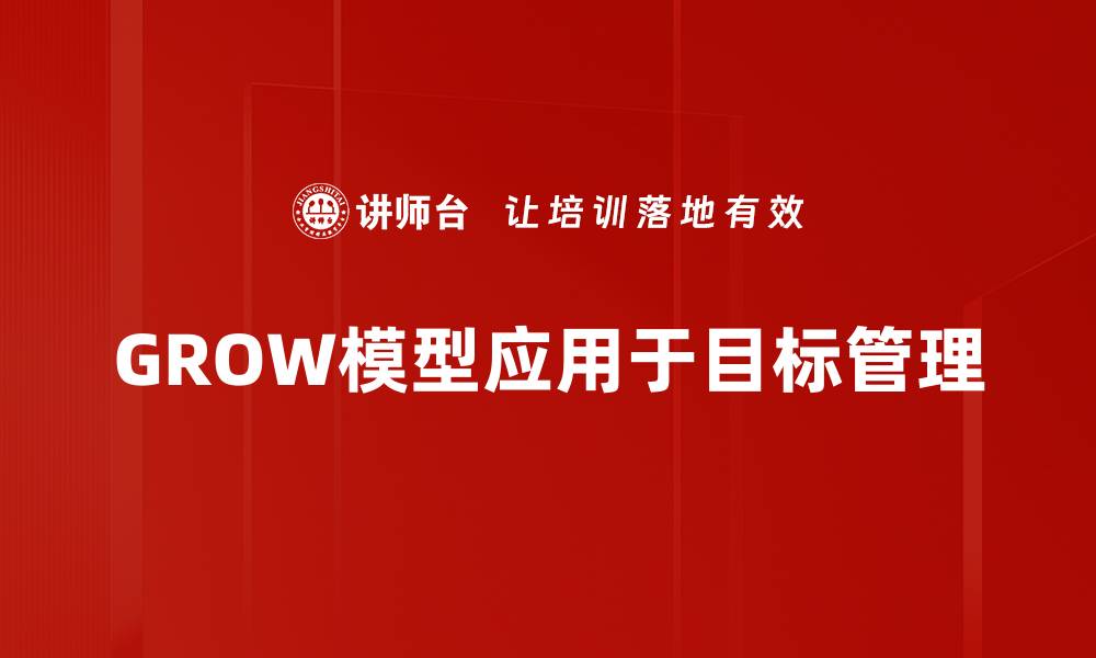 GROW模型应用于目标管理