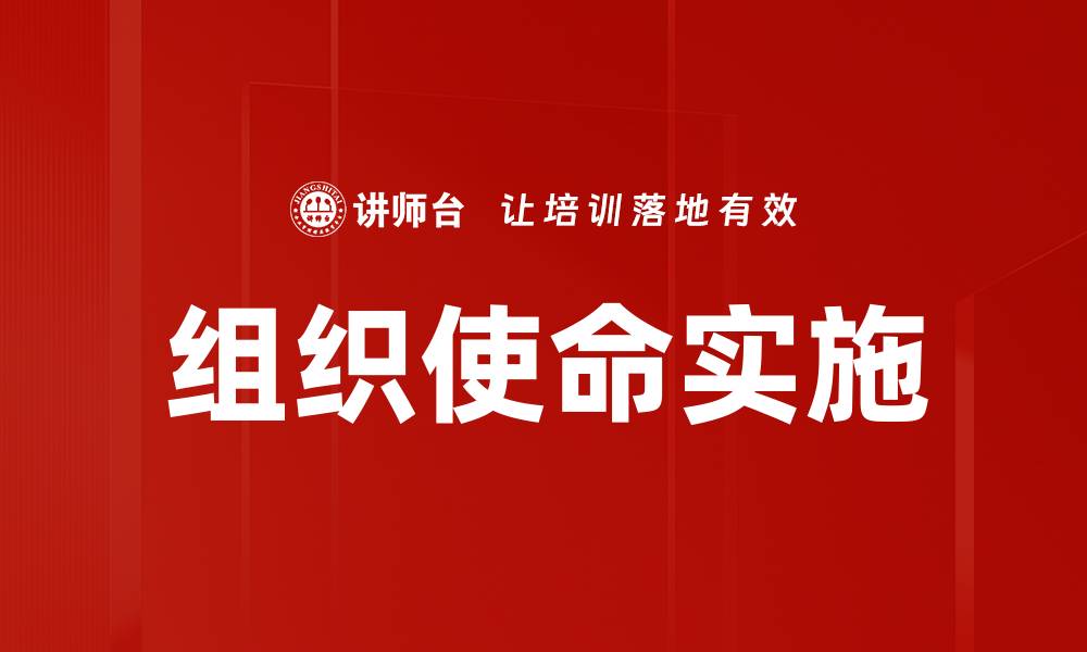 组织使命实施