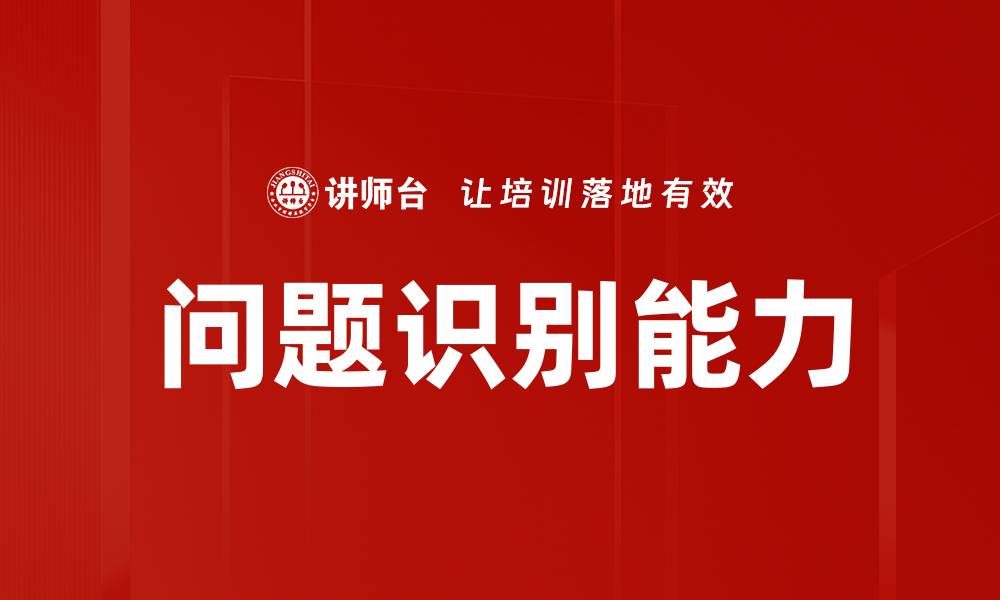 问题识别能力