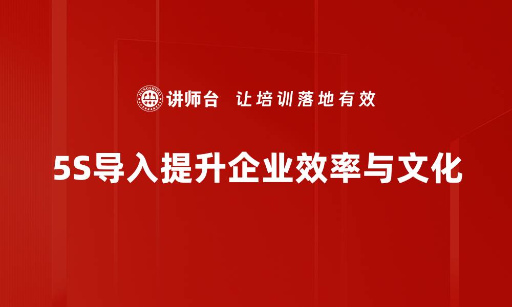 文章5S长效导入：提升企业管理效率的秘诀揭秘的缩略图