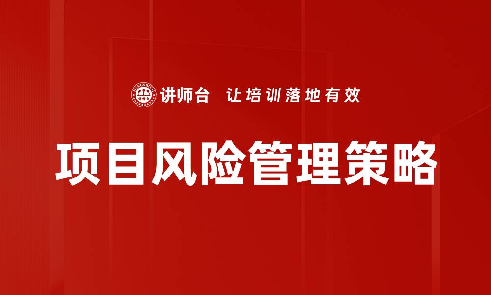 项目风险管理策略