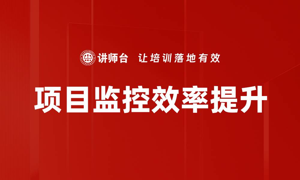 项目监控效率提升