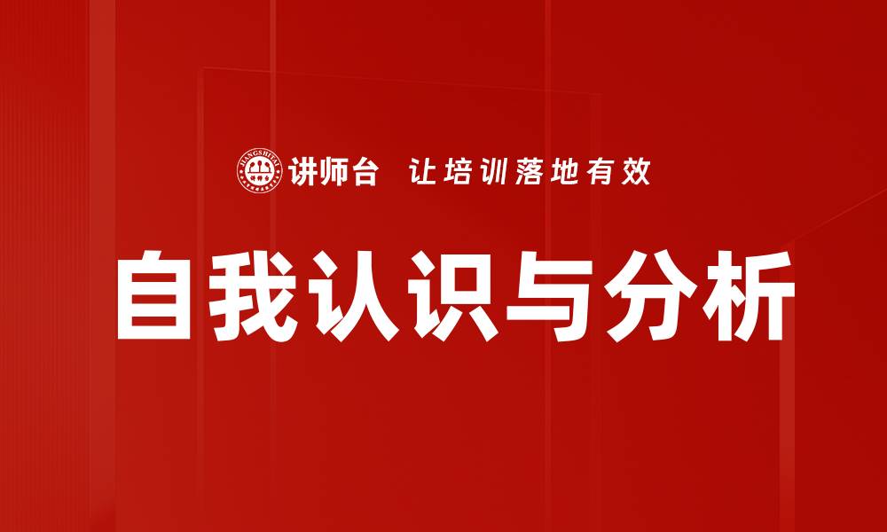 自我认识与分析