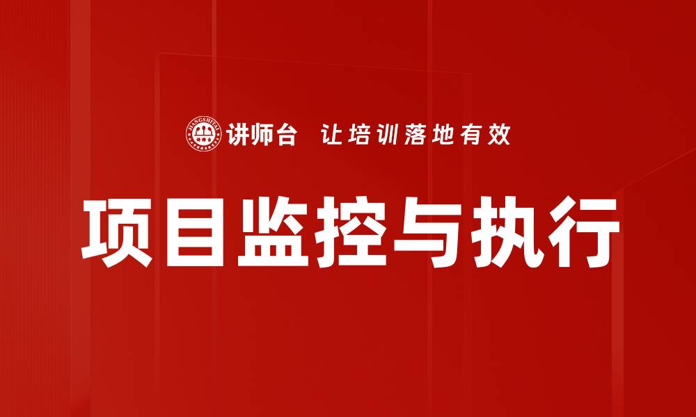 文章高效项目监控与执行的关键策略解析的缩略图