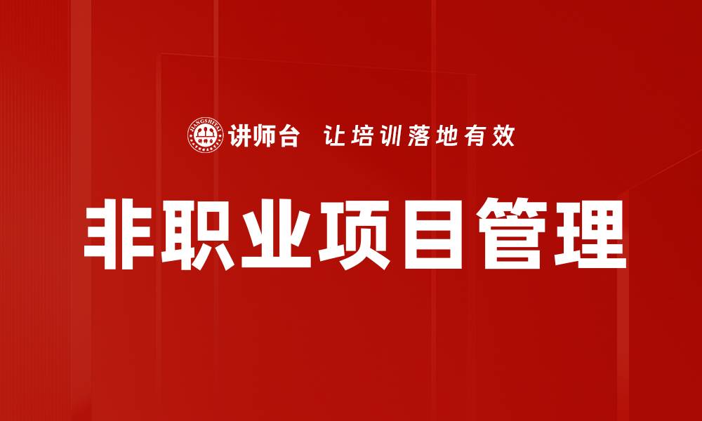 非职业项目管理