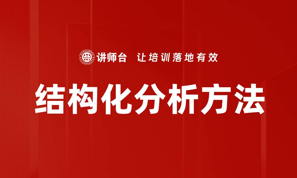 文章深入探讨结构化分析在数据处理中的应用与优势的缩略图
