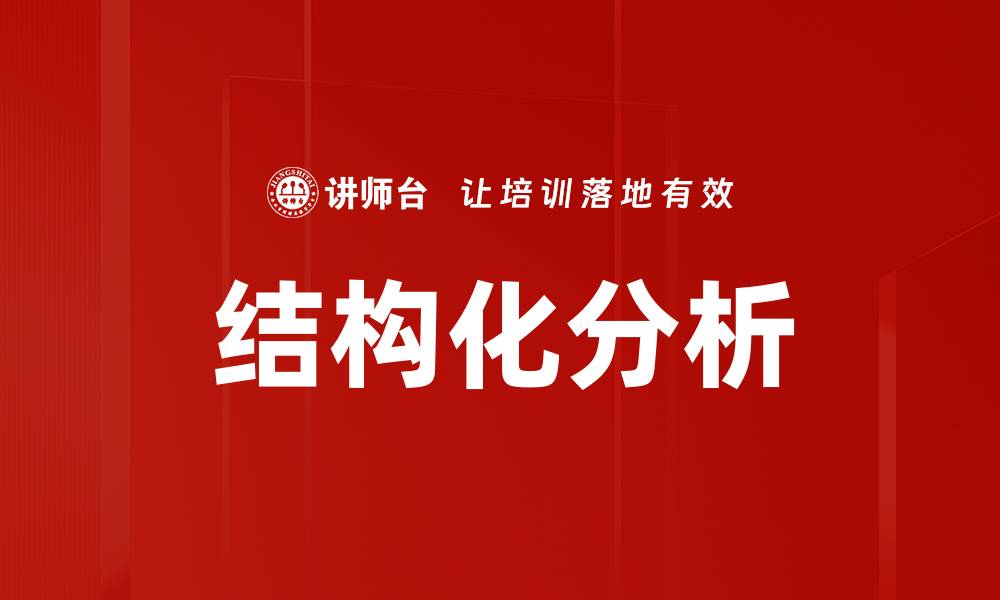 文章深入探讨结构化分析在数据处理中的应用与优势的缩略图