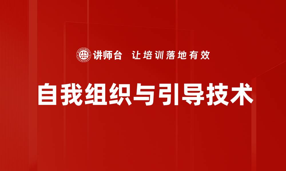 文章探索自我组织的力量：提升个人效率与创造力的方法的缩略图