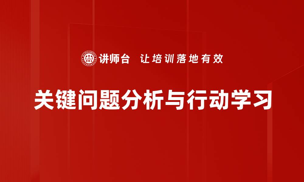 关键问题分析与行动学习